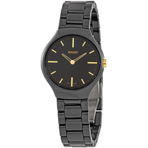Rado True Quartz Black Dial Ladies Watch R27742172