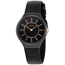 Rado True Thinline Black Diamond Dial Ladies Watch R27742709