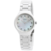 Rado True Thinline Mother of Pearl Diamond Dial Ladies Watch R27958912