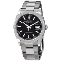 Rolex Datejust 36 Automatic Black Dial Men's Oyster Watch 126200BKSO 126200BKSO