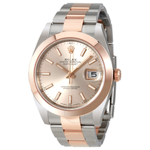 Rolex Datejust 41 Sundust Dial Steel and 18K Rose Gold Men's Watch 126301SNSO