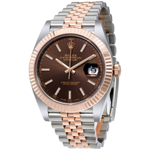 Rolex Datejust Chocolate Dial Steel and 18K Everose Gold Jubilee Men's Watch CHSJ 126331