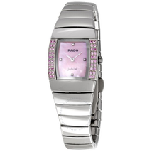 Rado Sintra Superjubile Pink Mother-of-pearl Diamond Platinum-tone Ceramic Mini Ladies Watch R13582922