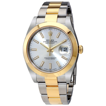 Rolex Datejust 41 Silver Dial Steel and 18K Yellow Gold Oyster Bracelet Men's Watch 126303SSO