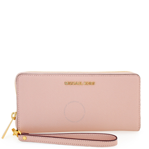 Michael Kors Jet Set Tavel Leather Continental Wallet - Soft Pink 32S5GTVE9L-187