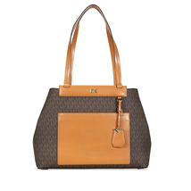 Michael Kors Meredith Signature Logo Print Tote - Brown/Acorn 30F8GKWT8B-252