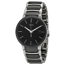 Rado Centrix Black Dial Stainless Steel and Black Ceramic Men's Watch R30934162