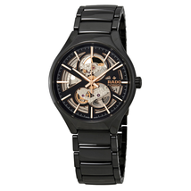 Rado True Automatic Open Heart Black/Skeleton Dial Men's High-Tech Ceramic Watch R27100162