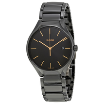 Rado True Black Dial Ceramic Men's Watch R27238162