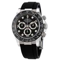 Rolex Cosmograph Daytona Black Diamond Dial Men's Chronograph Oysterflex Watch 116519BKDR