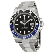 Rolex GMT Master II Black Dial Batman Bezel Men's Watch 116710BLNR