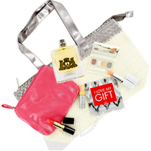 Elizabeth Arden Warm Palette Mini Makeup Set In Beige / Gold Satchel EA17S