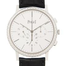 Piaget Altiplano Silver Dial 18K White Gold Diamond Men's Watch GOA40031