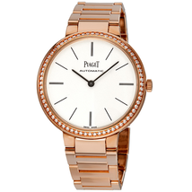 Piaget Altiplano White Dial 18K Rose Gold Automatic Ladies Watch G0A40108