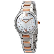Raymond Weil Noemia Mother of Pearl Diamond Dial Ladies Two Tone Watch 5132-SP5-00985