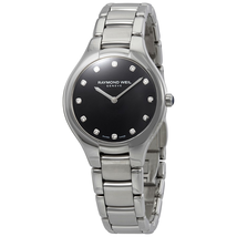 Raymond Weil Noemia Black Diamond Dial Ladies Watch 5132-ST-20081