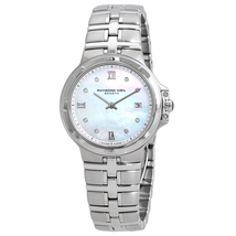 Raymond Weil Parsifal Diamond Silver Mother of Peal Dial Ladies Watch 5180-ST-00995