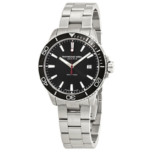 Raymond Weil Tango Black Bezel Men's Watch 8260-ST1-20001