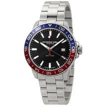 Raymond Weil Tango Black Dial Pepsi Bezel Men's Watch 8280-ST3-20001