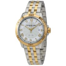 Raymond Weil Tango White Dial Men's Two Tone Watch 8160-STP-00308