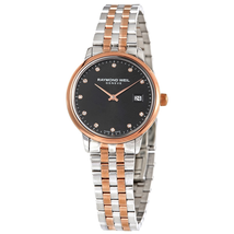 Raymond Weil Toccata Quartz Diamond Black Dial Ladies Watch 5985-SP5-20081