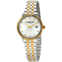 Raymond Weil Toccata Quartz Diamond White Mother of Pearl Dial Ladies Watch 5985-STP-97081 5985-STP-97081