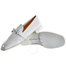 Tod's Womens Double T Loafers in White XXW36A0T900OW0B001