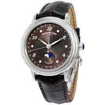 Raymond Weil Maestro Automatic Brown Diamond Dial Dark Brown Leather Ladies Watch 2739-L2-05785