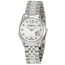 Raymond Weil Freelancer Mother bof Pearl Dial Ladies Watch 5670-ST-05985