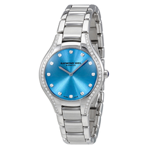 Raymond Weil Noemia Blue Dial Diamond Ladies Watch 5132-STS-50081