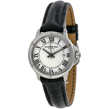 Raymond Weil Tango White Dial Black Leather Ladies Watch 5391-L1-00300