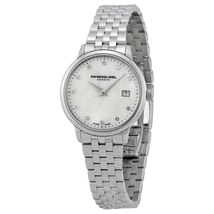 Raymond Weil Toccata Diamond White Mother of Pearl Dial Ladies Watch 5988-ST-97081
