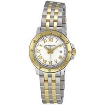 Raymond Weil Tango White Dial Two-tone Ladies Watch 5399-STP-00308