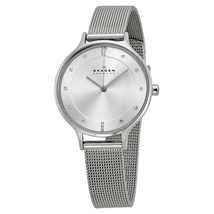 Skagen Anita Silver Dial Stainless Steel Mesh Ladies Watch SKW2149