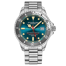 Stuhrling Original Aquadiver Automatic Silver Dial Men's Watch M13520