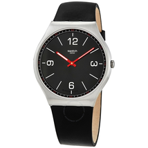 Swatch SKINBLACK Quartz Black Dial Men's Watch SS07S100