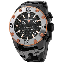 Swiss Legend Lionpulse Chronograph Quartz Black Dial Men's Watch SL-10617SM-GM-01-RA