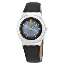 Swatch Open Box - Swatch Bluflect Faded Black and Blue Dial Ladies Watch YLS460 YLS460
