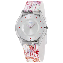 Swatch Open Box - Swatch Jardin Fleuri Silicone Ladies Watch SFE102 SFE102