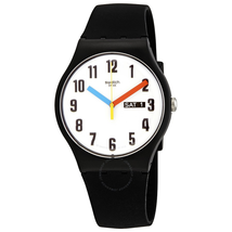 Swatch Elementary Quartz White Dial Unisex Watch SUOB728