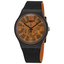 Swatch Orangeboost Semi-transparent Dial Unisex Watch SUOB164