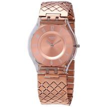 Swatch Pink Cushion Pink Dial Ladies Watch SFE110GA