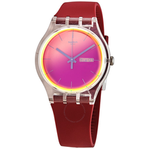 Swatch POLARED Quartz Red Dial Ladies Watch SUOK717