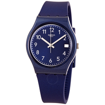 Swatch Silver in Blue Quartz Ladies Watch GN416