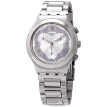 Swatch Silver Ring Chronograph Quartz Silver Dial Men's Watch YCS604G