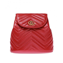 Gucci GG Marmont Quilted Backpack in Red 528129 DRW4T 6433