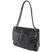 Saint Laurent Ladies Niki Shoulder Bag in Vintage Leather 498883 0EN04 1000