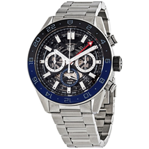 Tag Heuer Carrera Chronograph Automatic Batman Bezel Men's Watch CBG2A1Z.BA0658