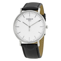 Tissot Everytime Silver Dial Leather Men's Watch T109.610.16.031.00