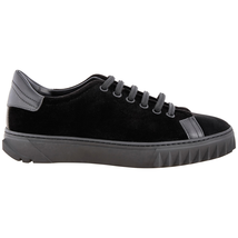 Ferragamo Black Lace-up Casual Style Sneakers 035314 707101